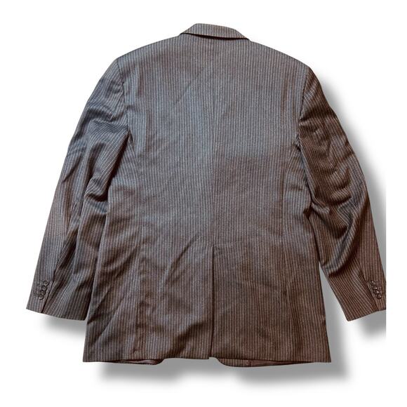 Banana Republic Mens Wool Suit 2 Pc Brown Pinstripe, 36Long, 34x34 - Picture 3 of 16